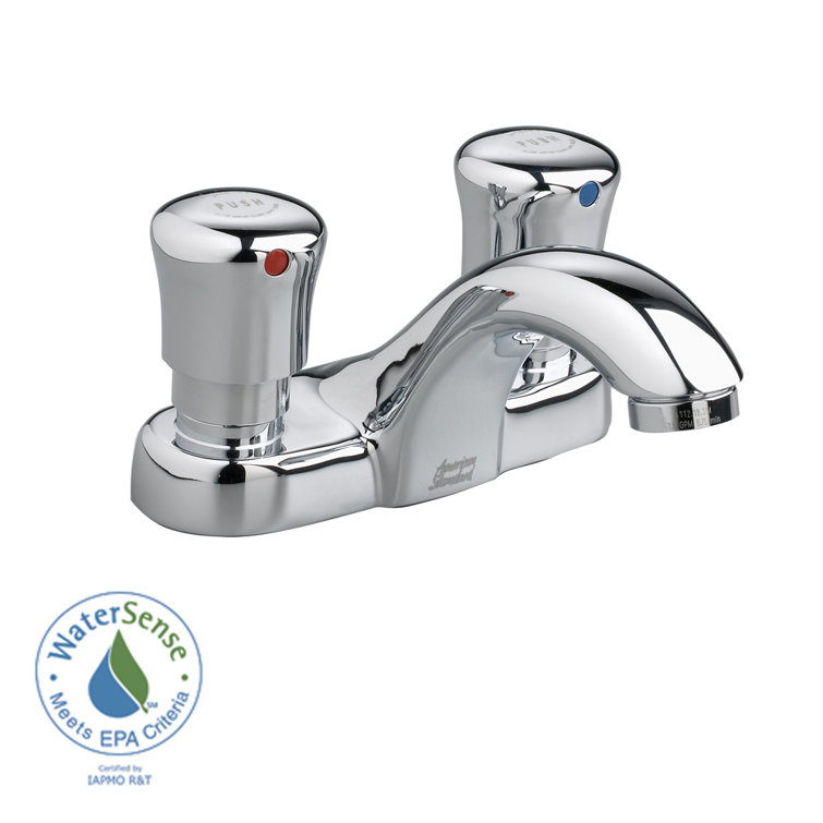 Chrome Double Handle Centerset Bathroom Faucet