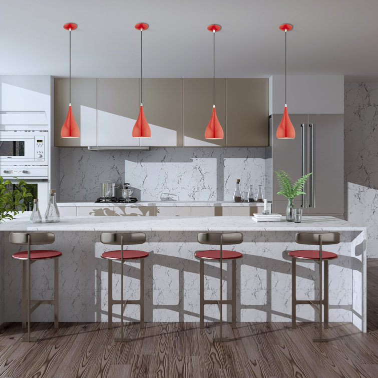 Elegant Spades Steel Pendant Light in Various Finishes
