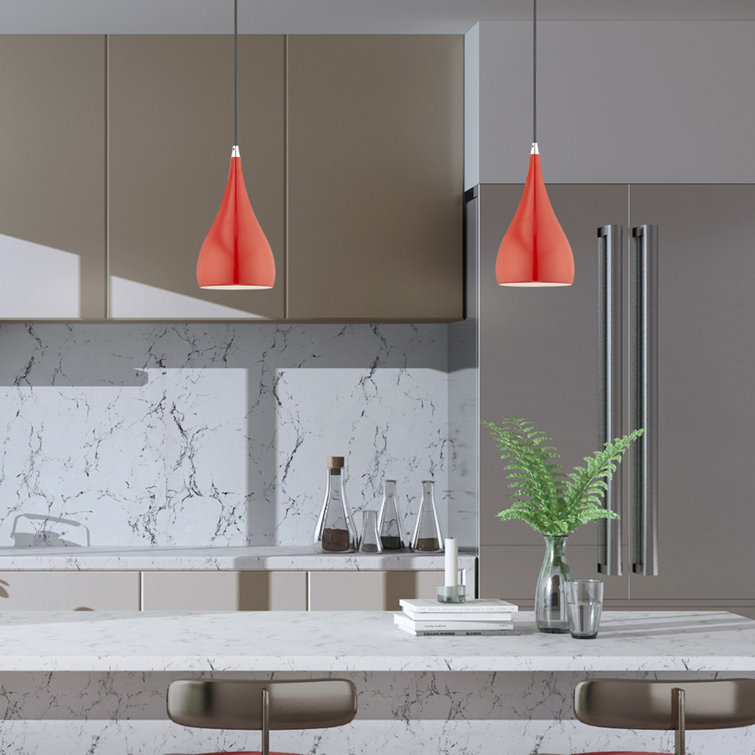 Elegant Spades Steel Pendant Light in Various Finishes