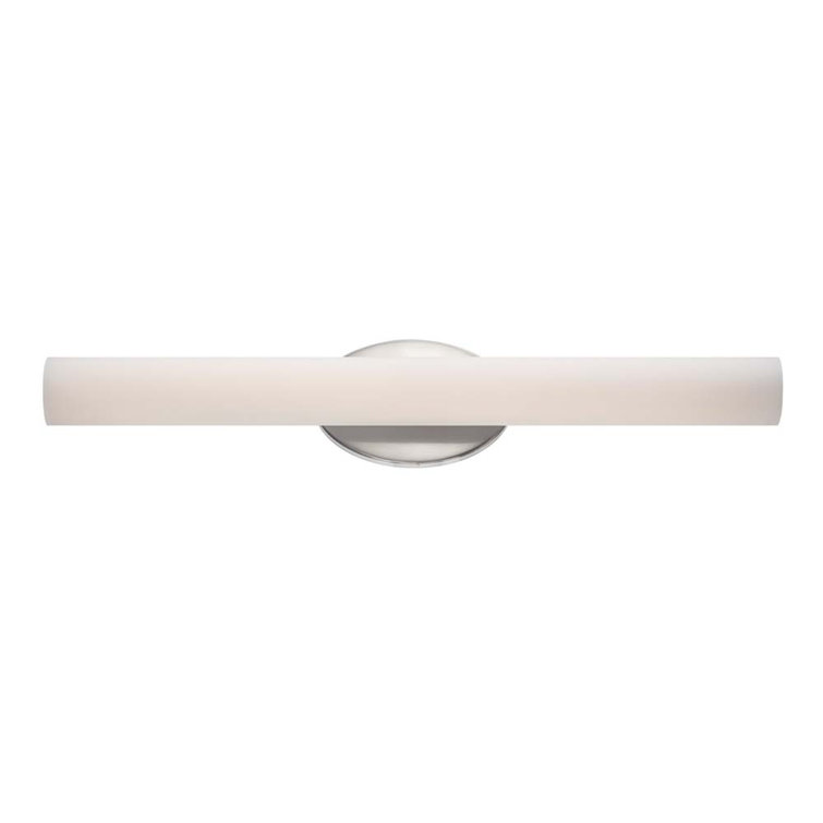Sleek 24'' Brushed Nickel LED Outdoor Flush Mount Sconce