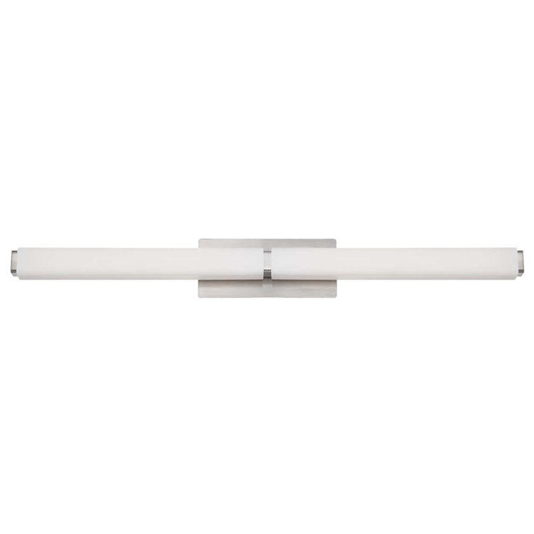 Vogue Brushed Nickel 17" LED Vanity Light with Opal Glass
