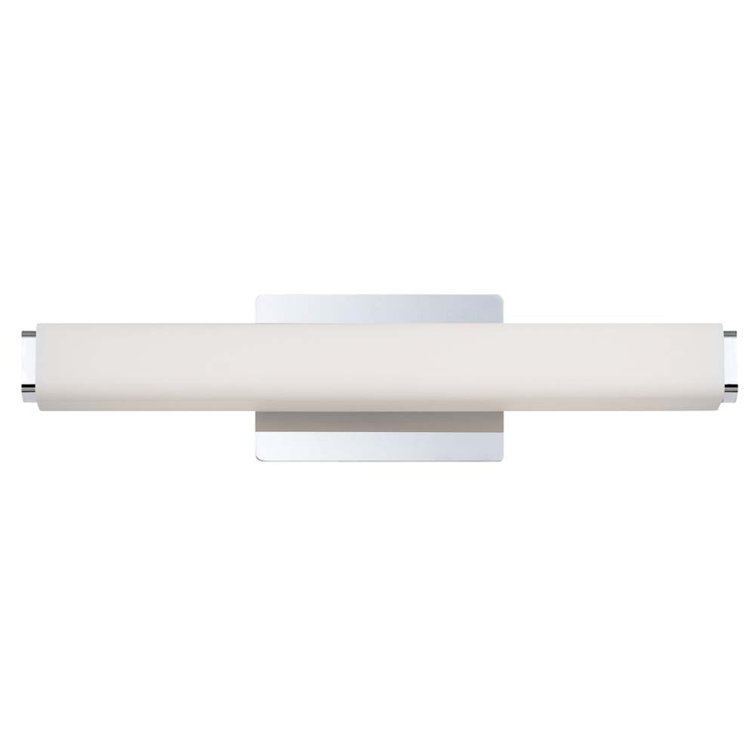 Sleek Chrome LED Vanity Light with Opal Glass Diffuser