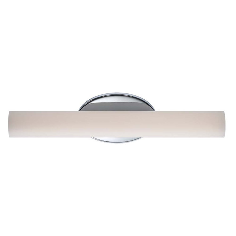 Loft Chrome 18" LED Bath Vanity Light with Opal Glass Shade