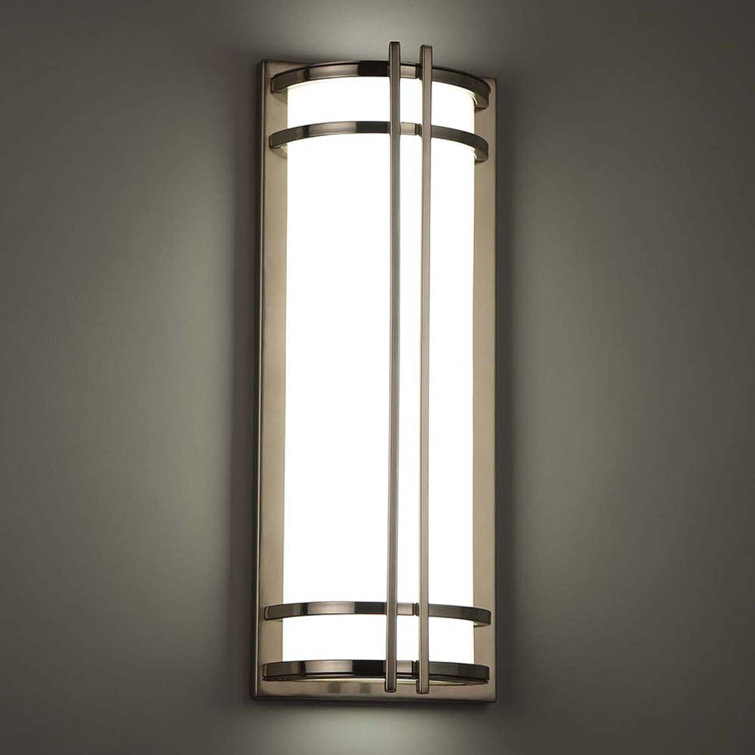 Black Steel 27" Dimmable Direct Wired Sconce