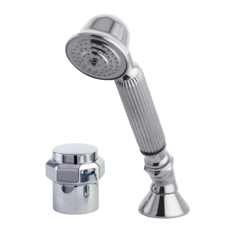 Polished Chrome Deck Mount Hand Shower with Diverter Valve