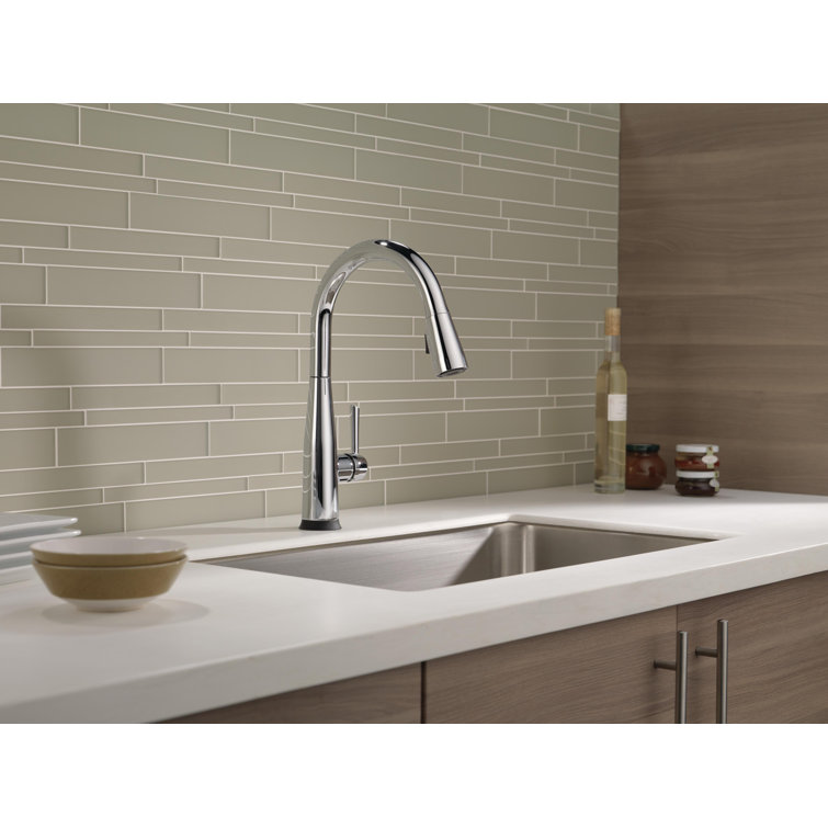 Chrome Transitional Pull-Down Kitchen Faucet with Touch Technology