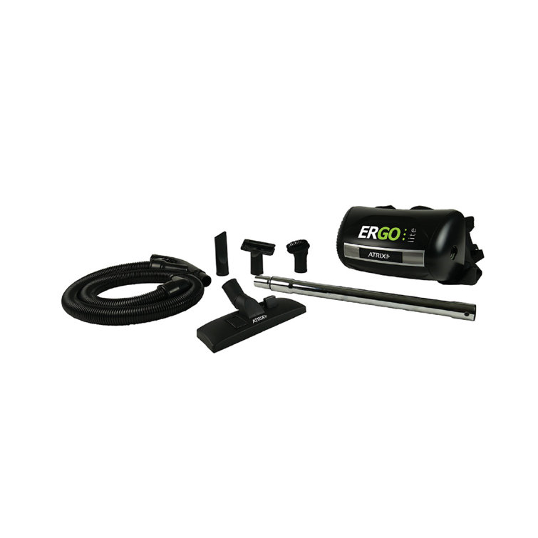 Black Ergonomic Backpack Vacuum Cleaner with HEPA Filter