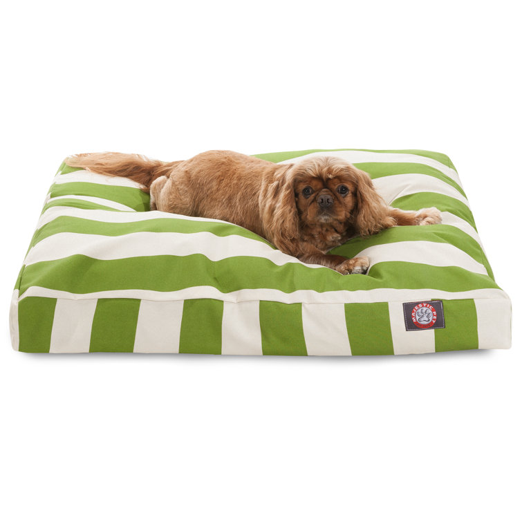 Medium Sage Striped Orthopedic Outdoor Pet Bed