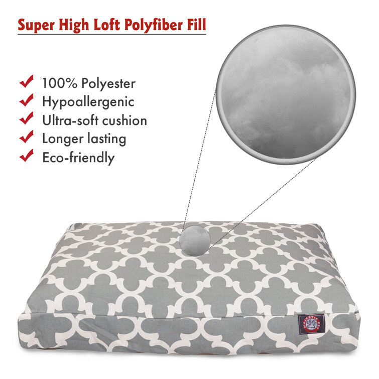 Peach Trellis Large Outdoor Waterproof Pet Bed