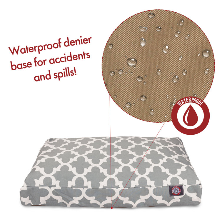 Peach Trellis Large Outdoor Waterproof Pet Bed