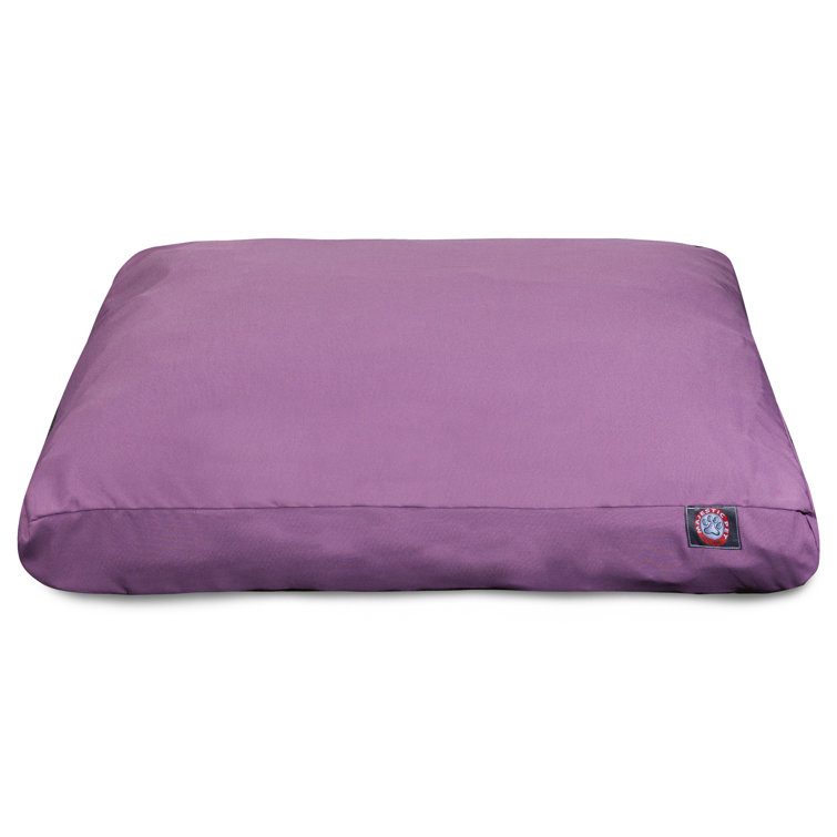 Aubergine Waterproof Velvet Small Outdoor Pet Bed