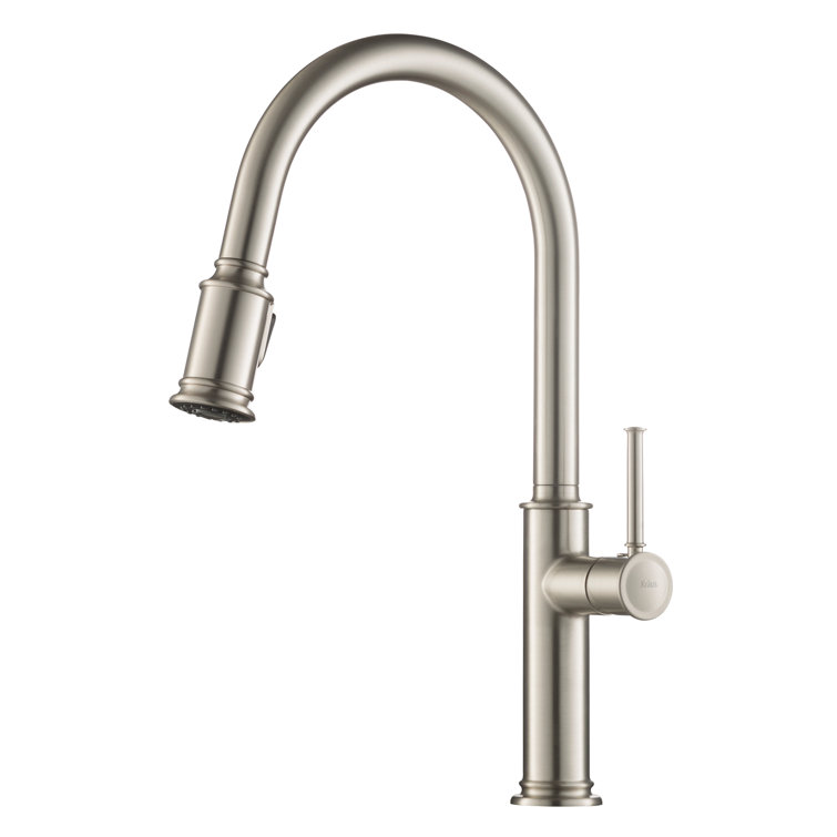 Stainless Steel Single Handle Pull-Down Kitchen Faucet