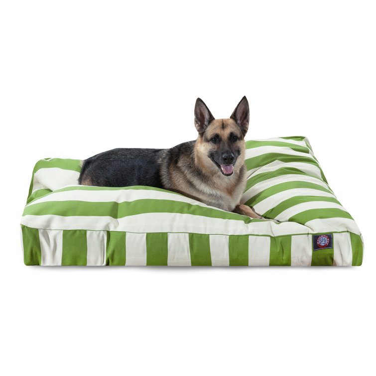 Medium Sage Striped Orthopedic Outdoor Pet Bed