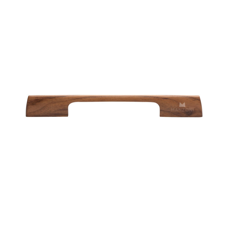 8 13/16'' Walnut Wood Bar Pull with Mounting Hardware