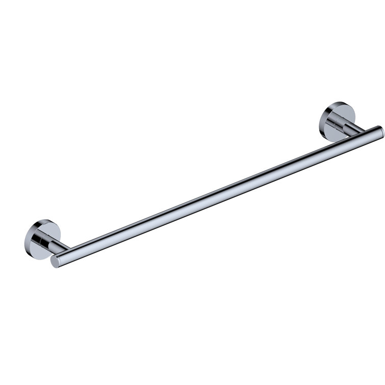 20-inch Polished Chrome Wall Mounted Single Towel Bar