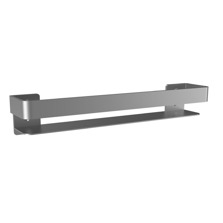 30" Polished Chrome Wall Mount Metal Shower Shelf