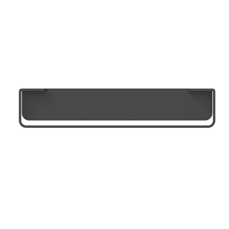 Matte Black Rectangular Wall Mount Stainless Steel Shower Shelf