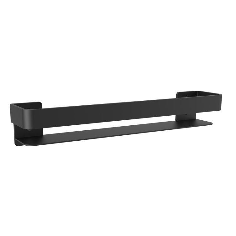 Matte Black Rectangular Wall Mount Stainless Steel Shower Shelf