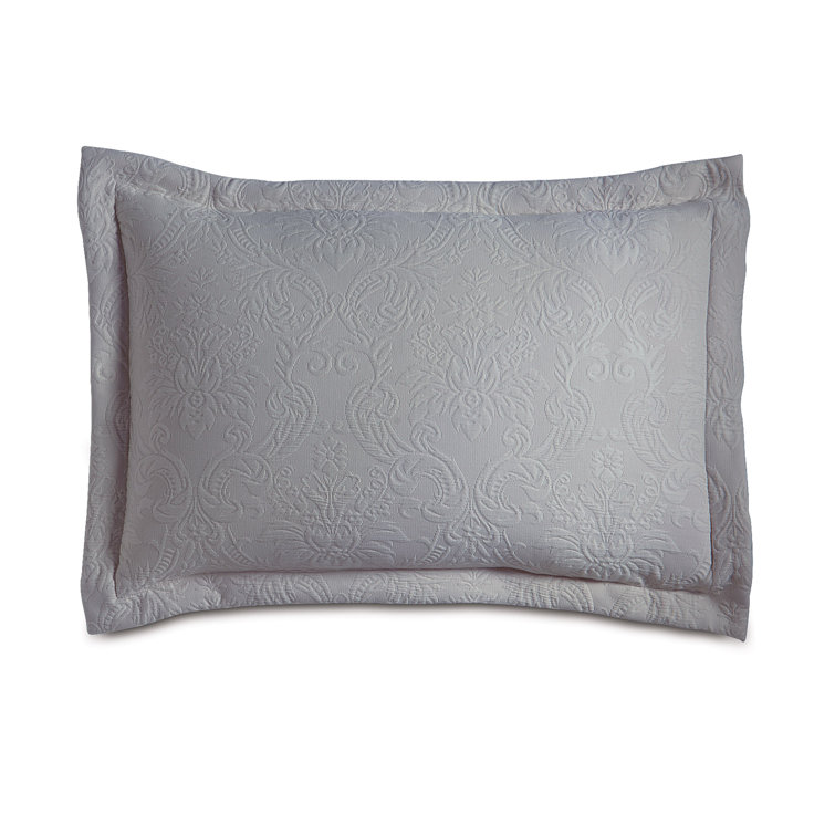 Dove Gray Cotton Matelasse Standard Sham