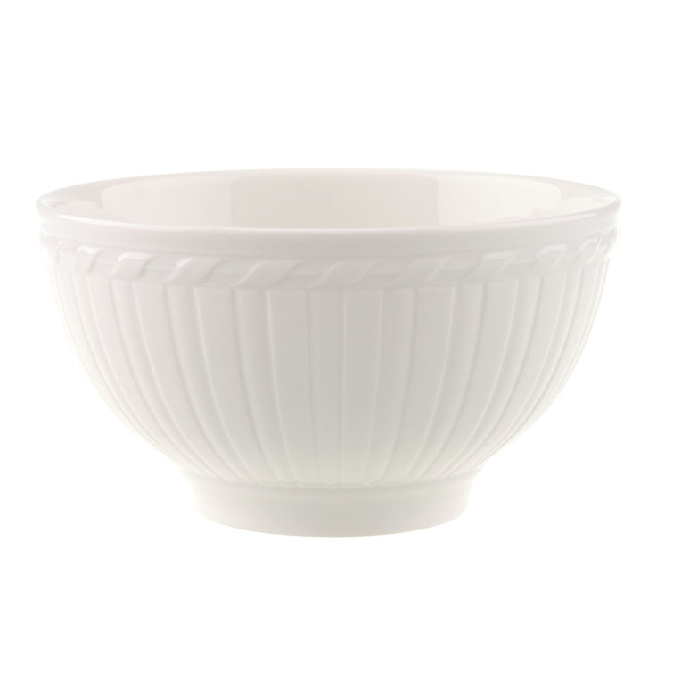 Cellini White Porcelain 24-Piece Dinnerware Set, Service for 6