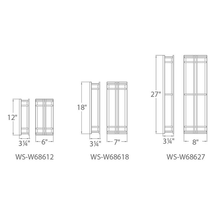 Black Steel 27" Dimmable Direct Wired Sconce