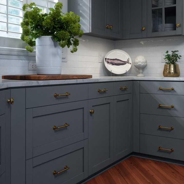 Minted Satin Brass Round Knob with Mounting Hardware