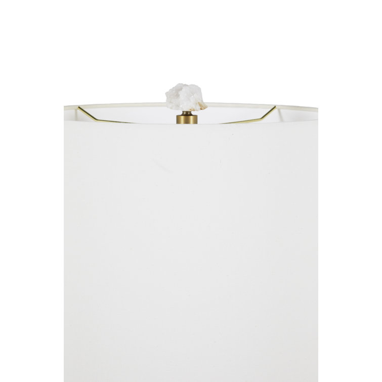 Kerry 35'' Gray and Gold Contemporary Marble Table Lamp