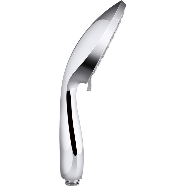 Polished Chrome Multifunction Handheld Shower Kit with Adjustable Height
