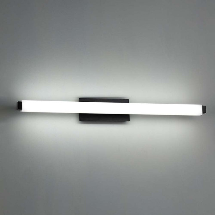 Mini Vogue 25'' Black LED Linear Bath & Vanity Light