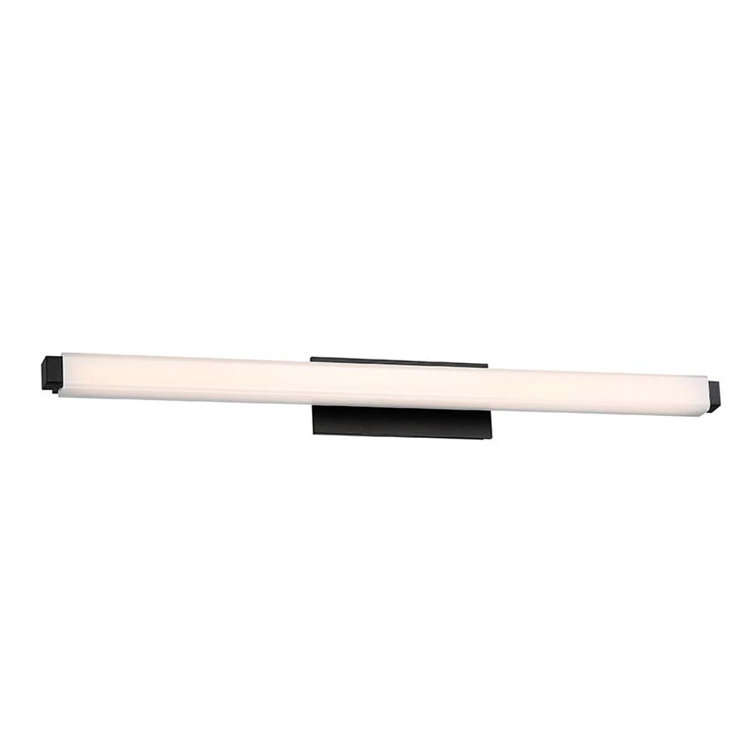 Mini Vogue 25'' Black LED Linear Bath & Vanity Light