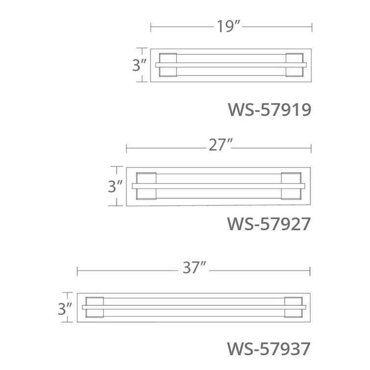 Chrome Clear Glass LED Vanity Light