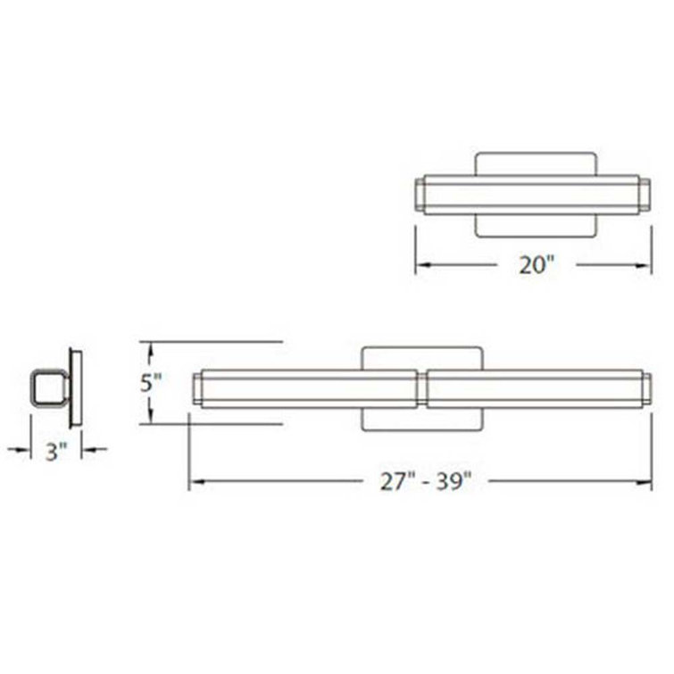 Elegant Brushed Nickel LED Vanity Wall Light with Opal Glass