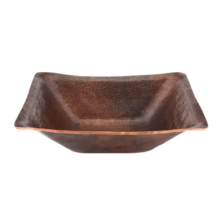 17" Hand Forged Oil Rubbed Bronze Copper Vessel Sink