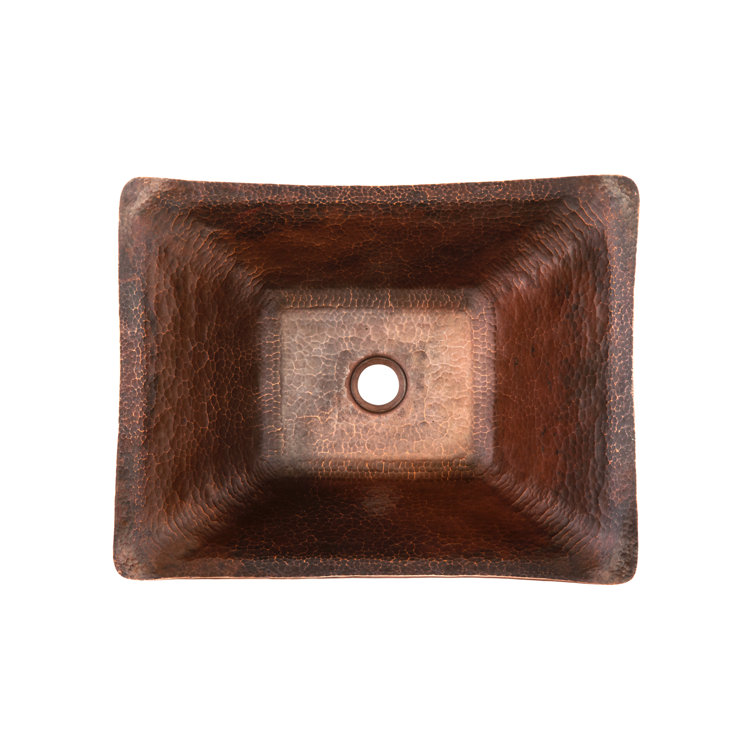 17" Hand Forged Oil Rubbed Bronze Copper Vessel Sink