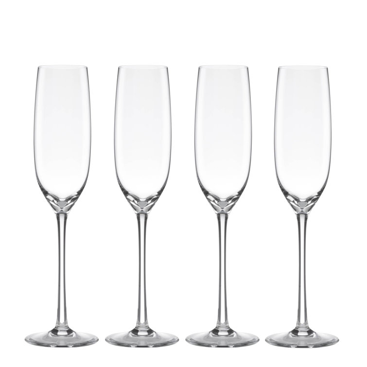 Tuscany Classics Clear Crystal Champagne Flute Set