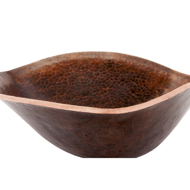 17" Hand Forged Oil Rubbed Bronze Copper Vessel Sink