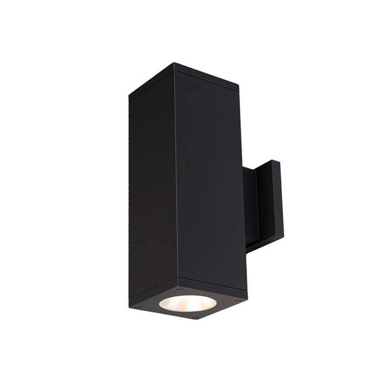 Black Dimmable LED Outdoor Wall Sconce