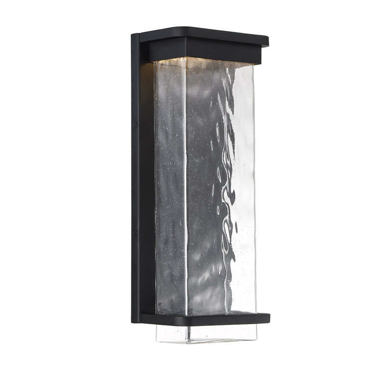 Black Aluminum 21" LED Outdoor Wall Light