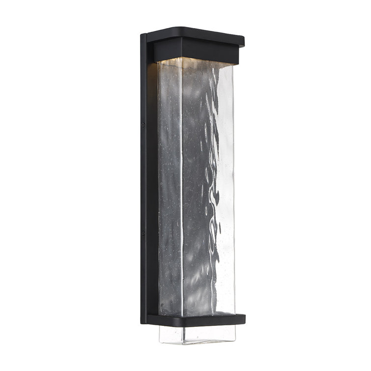 Black Aluminum 21" LED Outdoor Wall Light