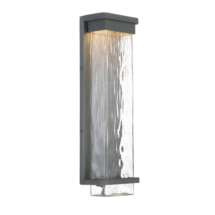 Black Aluminum 21" LED Outdoor Wall Light