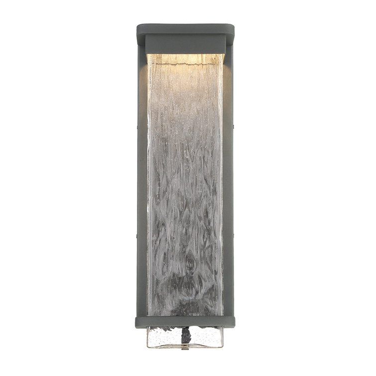 Black Aluminum 21" LED Outdoor Wall Light