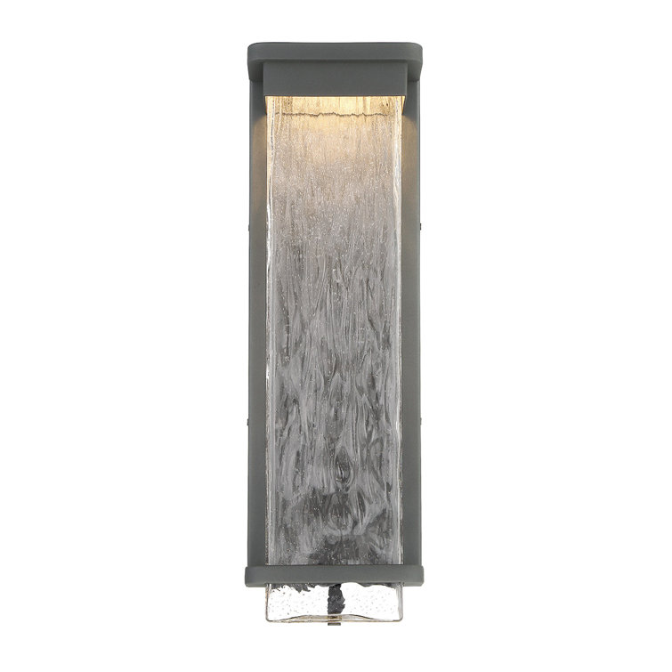 Black Aluminum 21" LED Outdoor Wall Light