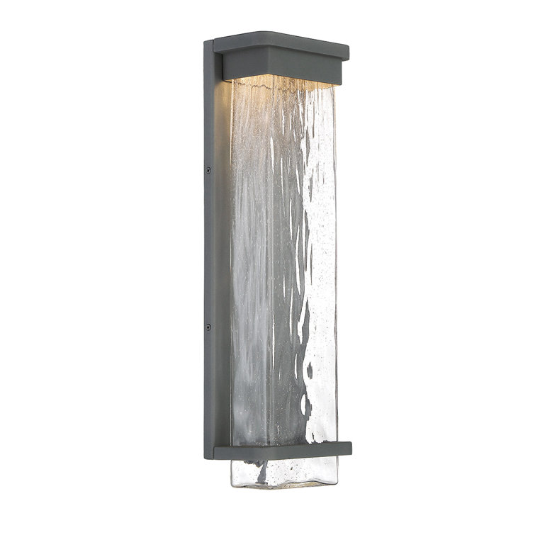 Black Aluminum 21" LED Outdoor Wall Light