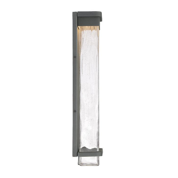 Black Aluminum 21" LED Outdoor Wall Light
