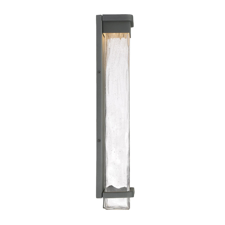 Black Aluminum 21" LED Outdoor Wall Light