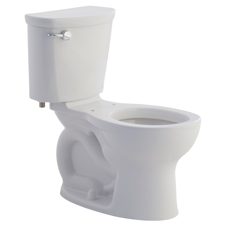 White Round Two-Piece High Efficiency Floor Mounted Toilet
