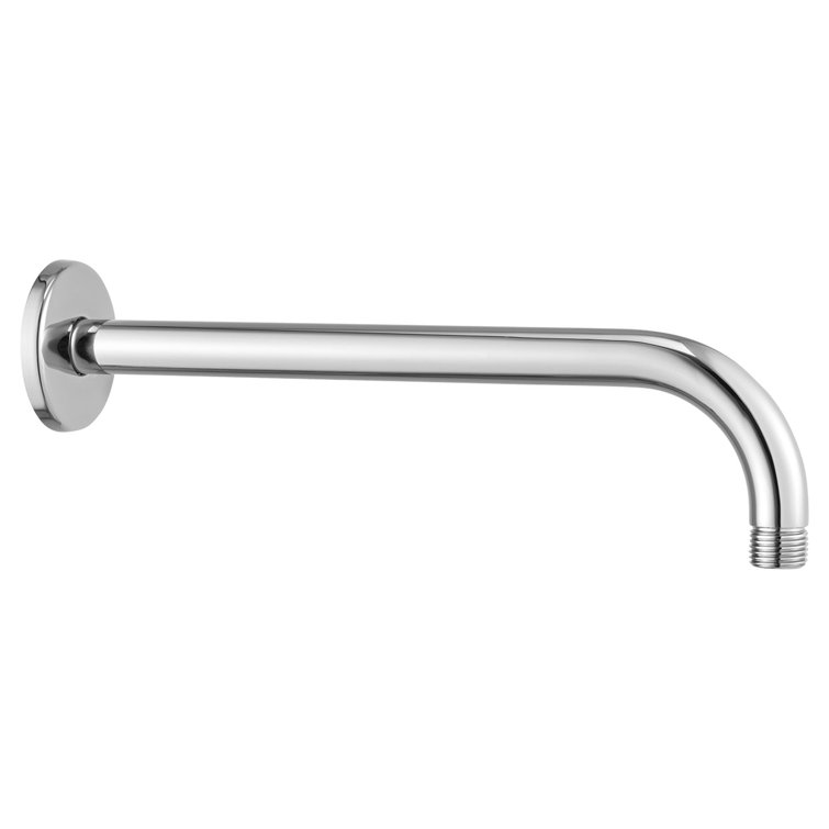 12-Inch Polished Chrome Brass Wall-Mounted Shower Arm