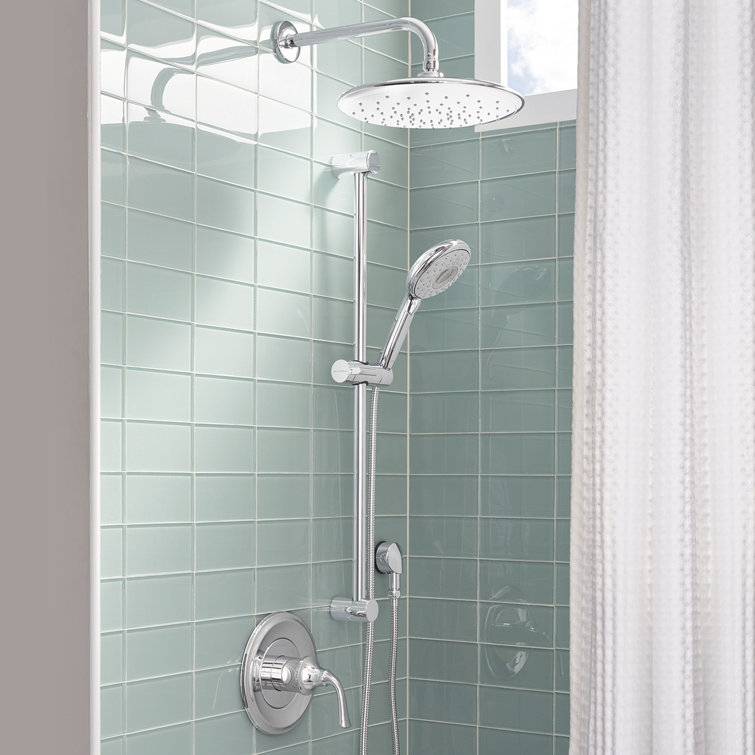 12-Inch Polished Chrome Brass Wall-Mounted Shower Arm