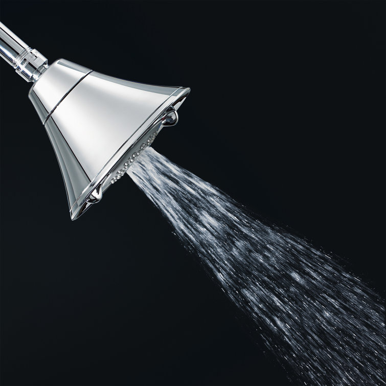 Pulse Chrome Wall Mounted Adjustable Shower Head