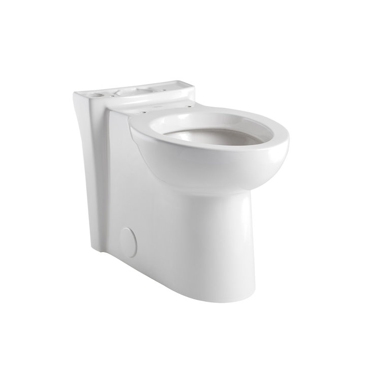 White Vitreous China Elongated High Efficiency Toilet Bowl